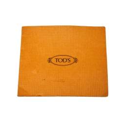 Pre Owned Tod's Red Leather ANJ Rings Shopper Tote