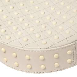 مملوكة مسبقًا حقيبة كروس تودز غوميني مستديرة جلد أبيض