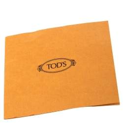 Pre Owned حقيبة تودز غومينو صغيرة مرصعة جلد أصفر 