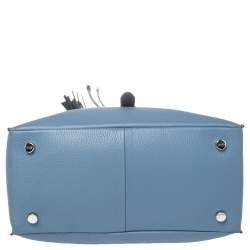 Pre Owned Tod's Blue Leather Thea Bucket Bag