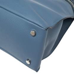 Pre Owned Tod's Blue Leather Thea Bucket Bag