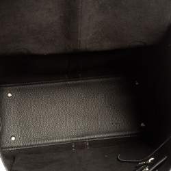 Pre Owned Tod's Black Leather ANJ Rings Shopper Tote