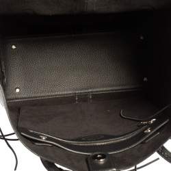 Pre Owned Tod's Black Leather ANJ Rings Shopper Tote