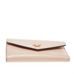 Pre Owned Tod's Beige Leather Continental Wallet