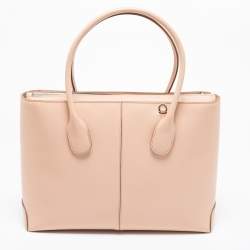 Tod's Beige Leather D-Bag Satchel