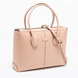Tod's Beige Leather D-Bag Satchel
