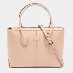 Tod's Beige Leather D-Bag Satchel