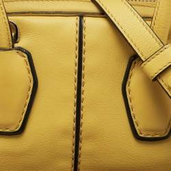 Tod's Yellow Leather Mini Miky Satchel