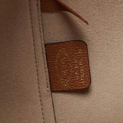 Pre Owned Tod's Brown Leather Small T Timeless Shopping Tote