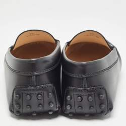 مملوكة مسبقًا حذاء لوفرز تودز درايفنغ بني جلد أسود مقاس 38