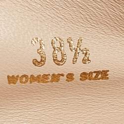 Pre Owned Tod's Black Leather Ballet Flats Size 38.5