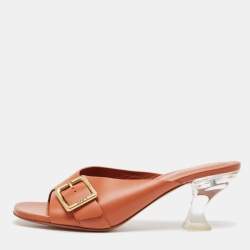 Tod's Brown Leather Slide Sandals Size 39