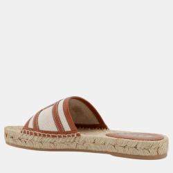 Tod'S Beige Straw Sandals EU 40