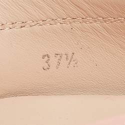 Pre Owned Tod's Pink Leather Slip On Loafers Size 37.5