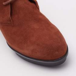 Tod's Brown Suede Lace Booties Size 37