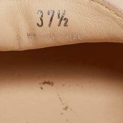 Pre Owned Tod's Pink Leather Gommino Driver Loafers Size 37.5