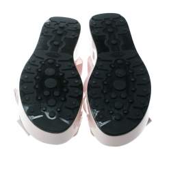 Pre Owned صندل تودز نعل سميك فتحة كعب جلد لامع سوداء مقاس 39.5