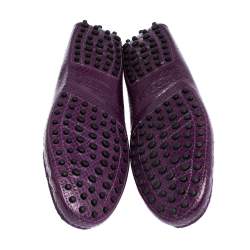 Pre Owned Tod's Purple Python Penny Loafers Size 39