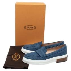 مملوكة مسبقًا حذاء رياضي تودز قماش دينم أزرق مقاس 39