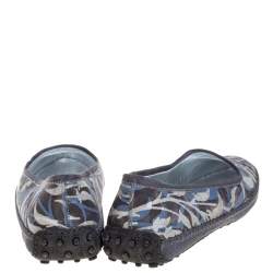 Pre Owned حذاء لوفرز تودز سليب أون غومينو كانفاس متعدد الألوان مقاس 39