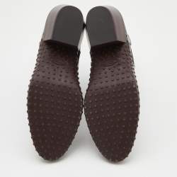 مملوكة مسبقًا Tod's Black Leather Block Heel Ankle Length Boots Size 38