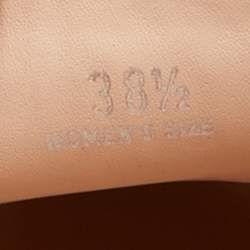 مملوكة مسبقًا Tod's Silver Leather Studded Crystal Embellished Gommino Slip On Loafers Size 38.5