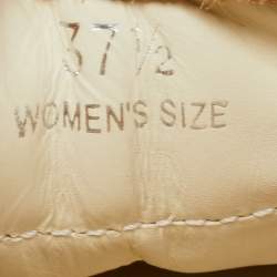 مملوكة مسبقًا Tod's White/Brown Nubuck and Leather Low Top Sneakers Size 37.5