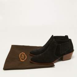 مملوكة مسبقًا Tod's Black Suede Ankle Boots Size 39