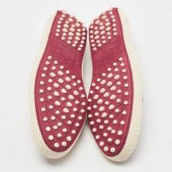 Pre Owned Tod's Red Suede Gommino Pantofola Espadrille Flats Size 40 