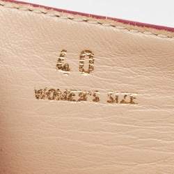 Pre Owned Tod's Red Suede Gommino Pantofola Espadrille Flats Size 40 