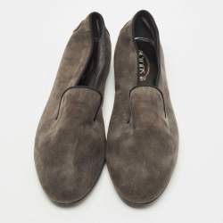 مملوكة مسبقًا Tod's Grey Suede  Smoking Slippers Size 38
