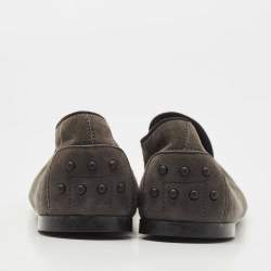 مملوكة مسبقًا Tod's Grey Suede  Smoking Slippers Size 38