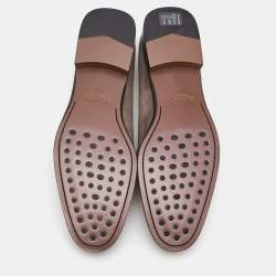 مملوكة مسبقًا Tod's Grey Suede Penny Loafers Size 39