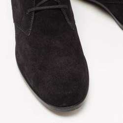 Pre Owned Tod's Black Suede Ankle length Boots Size 39