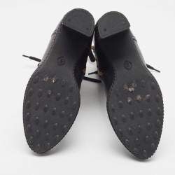 مملوكة مسبقًا Tod's Black Leather Midcalf Boots Size 37