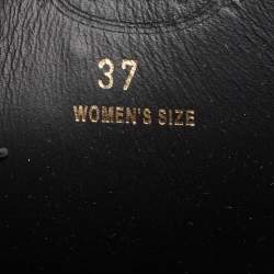 مملوكة مسبقًا Tod's Black Leather Midcalf Boots Size 37