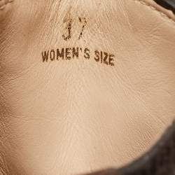 Pre Owned Tod's Dark Brown Suede Ankle Boots Size 37