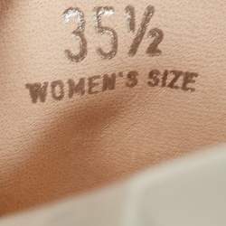 Pre Owned Tod's Grey Patent Leather Slip On Loafers Size 35.5