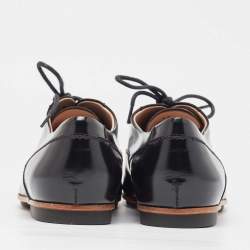 Pre Owned حذاء أكسفورد تودز جلد أسود مقاس 37