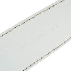 Tod's White Leather Belt 95 CM