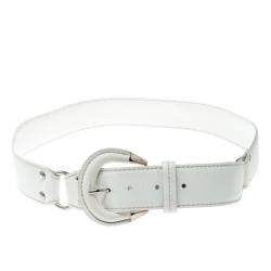 Tod's White Leather Belt 95 CM