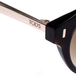 Tod's Black/Brown TO 168 52F Cat Eye Sunglasses