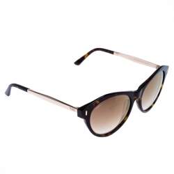 Tod's Black/Brown TO 168 52F Cat Eye Sunglasses