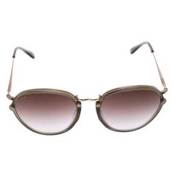 Tod's Gold/Grey Gradient TO 139 Aviator Sunglasses