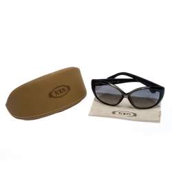 Tod's Black/ Grey Gradient TO111 Oversized Sunglasses