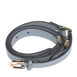 Pre Owned Tod's Ash Blue Leather Buckle Belt 85CM