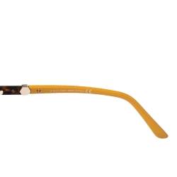 Tod's Dark Havana & Mustard/ Brown Gradient TO174 Round Sunglasses