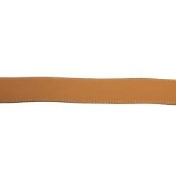 Pre Owned Tod's Purple Leather Buckle Belt 80 CM