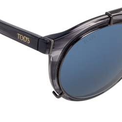 Tod's Black/Grey TO 180 Aviator Gradient Sunglasses 