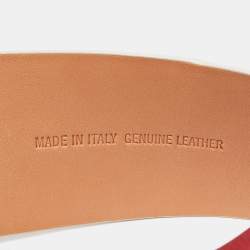 Tod's White Leather Scarf Waist Belt